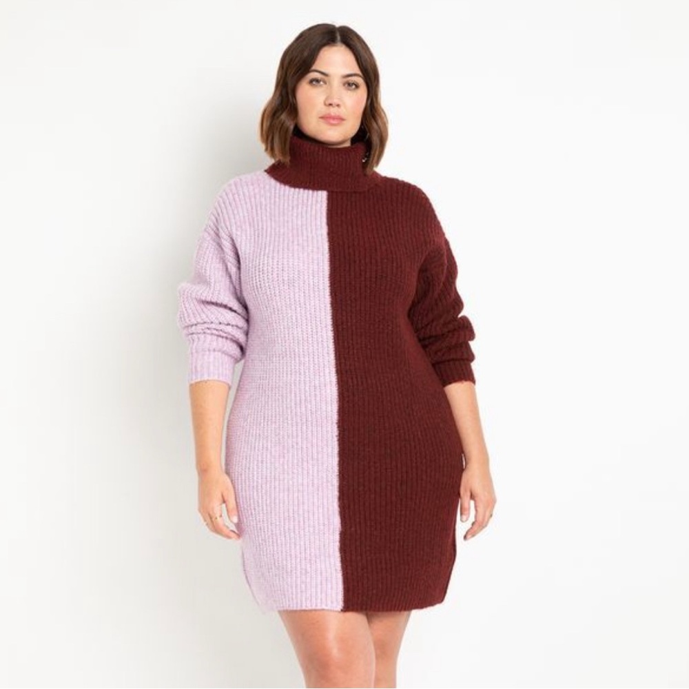 NWT ELOQUII Turtleneck Tunic Sweater Dress